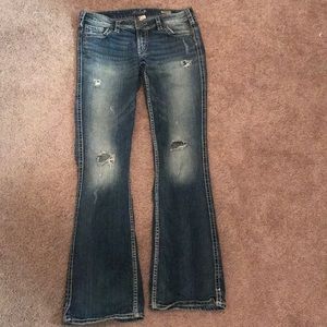 Silver jeans